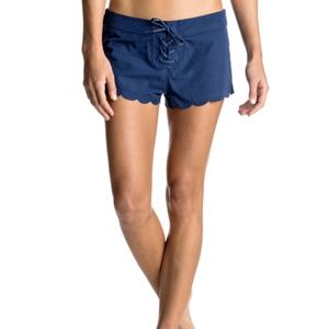 Roxy Navy Scalloped Board-short